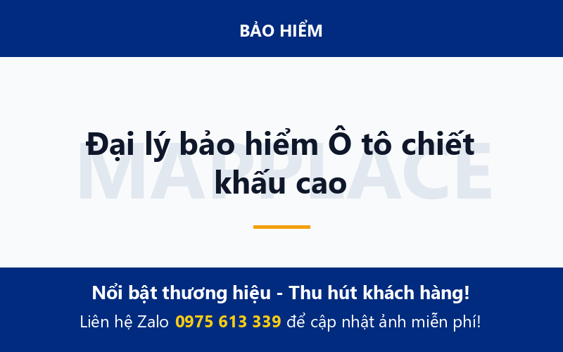 Đại lý bảo hiểm Ô tô chiết khấu cao