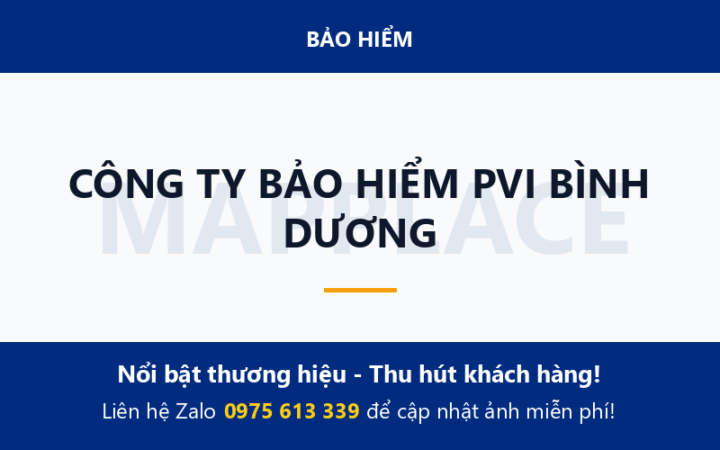 CÔNG TY BẢO HIỂM PVI BÌNH DƯƠNG