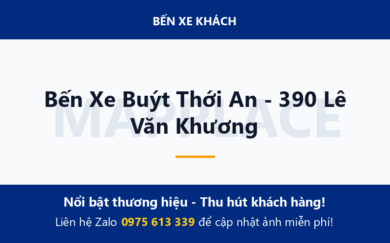 Bến Xe Buýt Thới An - 390 Lê Văn Khương