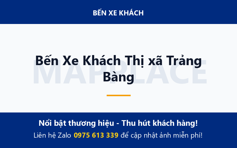 Bến Xe Khách Thị xã Trảng Bàng
