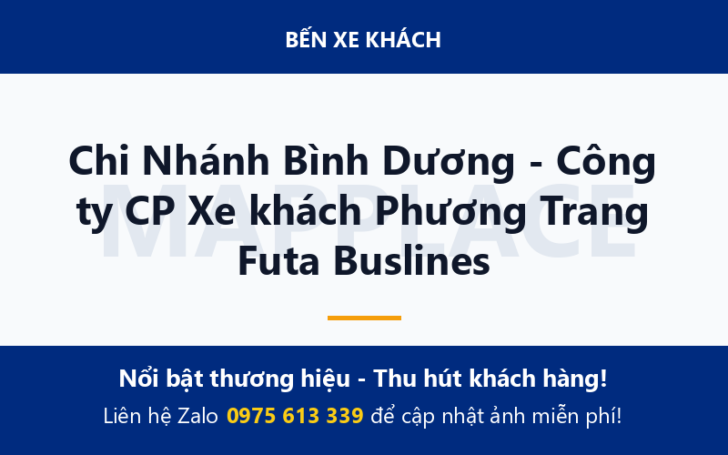 Chi Nhánh Bình Dương - Công ty CP Xe khách Phương Trang Futa Buslines