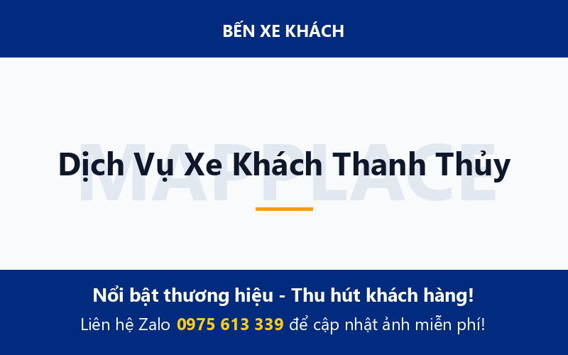 Dịch Vụ Xe Khách Thanh Thủy