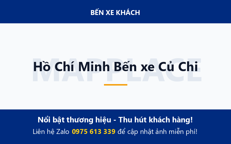 Hồ Chí Minh Bến xe Củ Chi