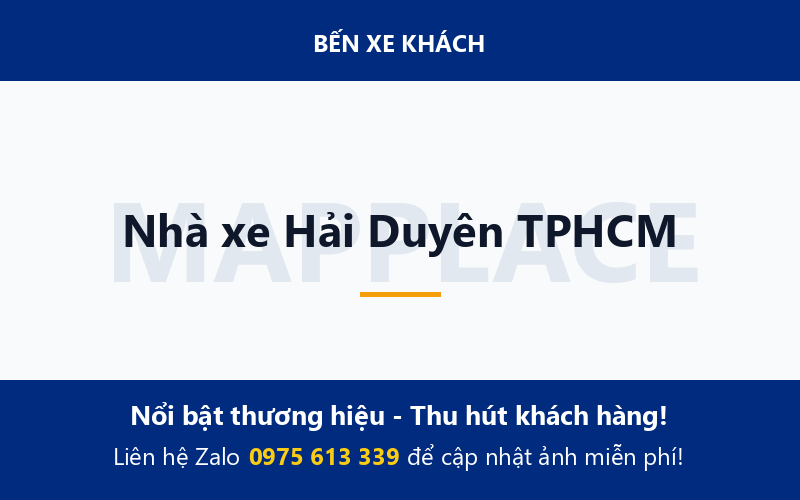 Nhà xe Hải Duyên TPHCM