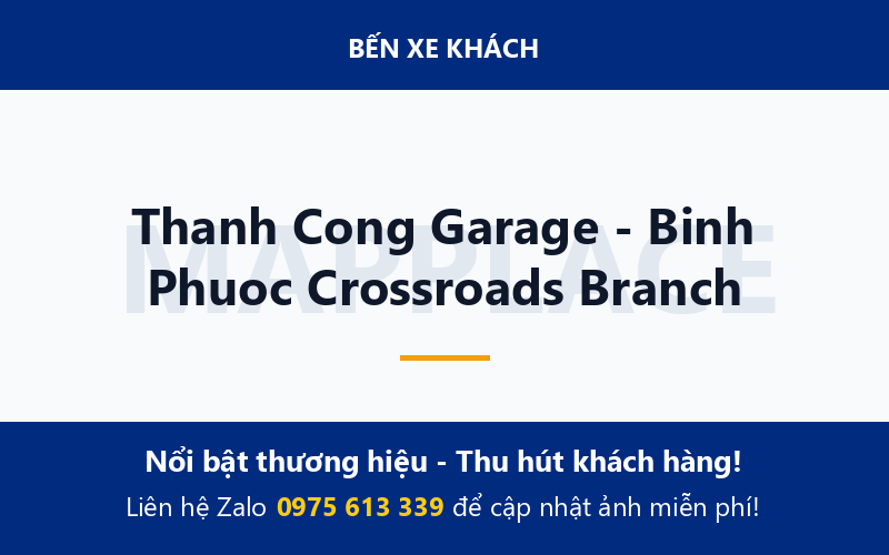 Thanh Cong Garage - Binh Phuoc Crossroads Branch