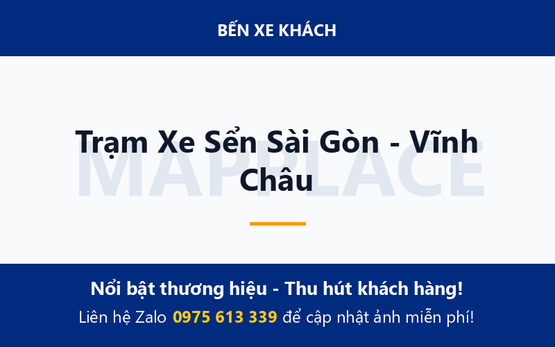 Trạm Xe Sển Sài Gòn - Vĩnh Châu