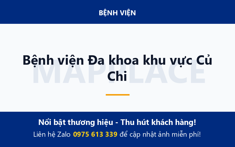 Bệnh viện Đa khoa khu vực Củ Chi