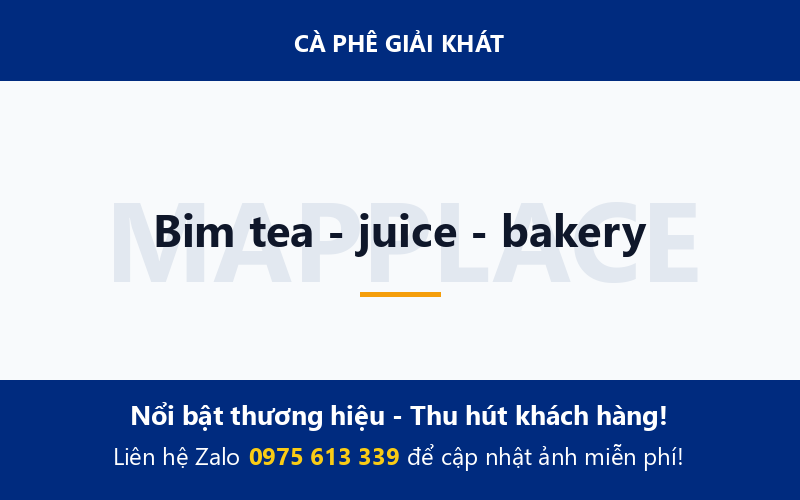 Bim tea - juice - bakery