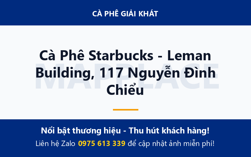 Cà Phê Starbucks - Leman Building, 117 Nguyễn Đình Chiểu
