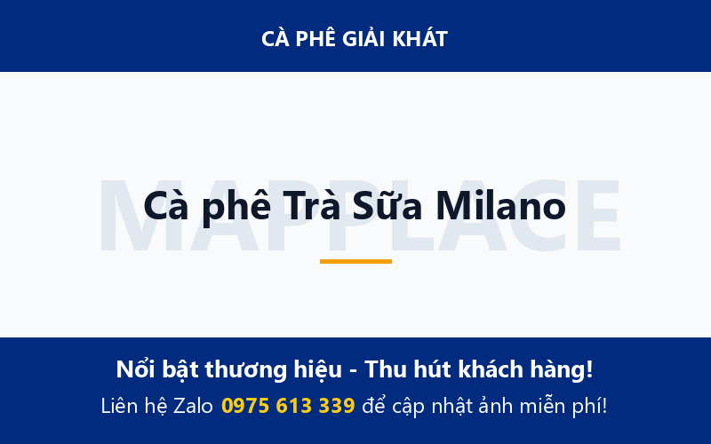 Cà phê Trà Sữa Milano