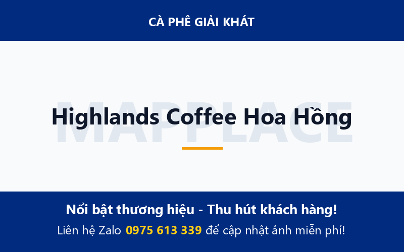 Highlands Coffee Hoa Hồng