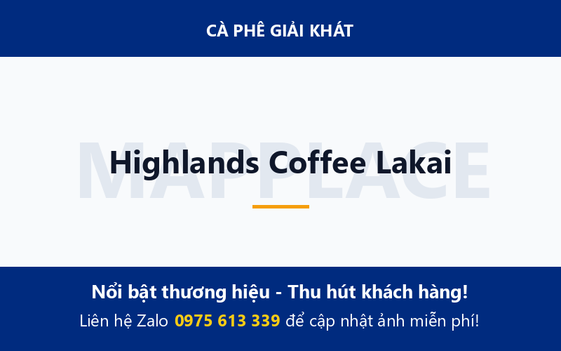 Highlands Coffee Lakai