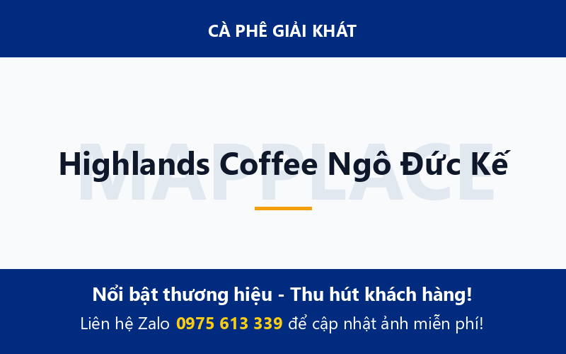 Highlands Coffee Ngô Đức Kế