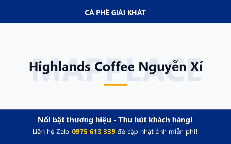 Highlands Coffee Nguyễn Xí