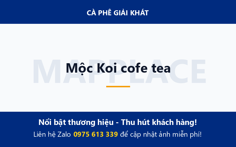 Mộc Koi cofe tea