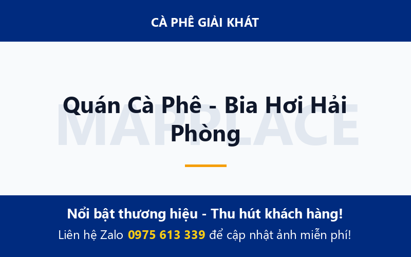 Quán Cà Phê - Bia Hơi Hải Phòng