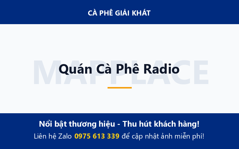 Quán Cà Phê Radio