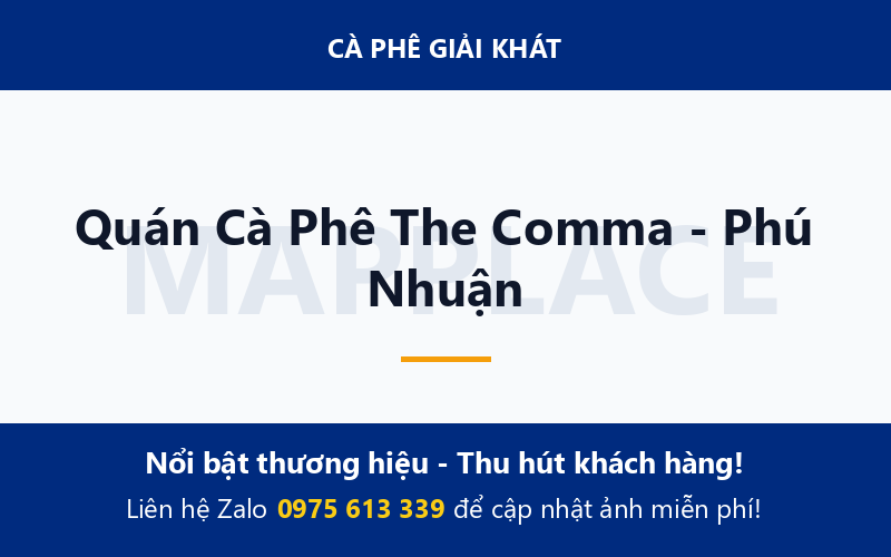 Quán Cà Phê The Comma - Phú Nhuận