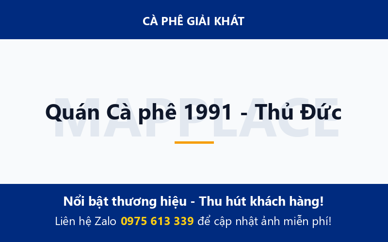 Quán Cà phê 1991 - Thủ Đức