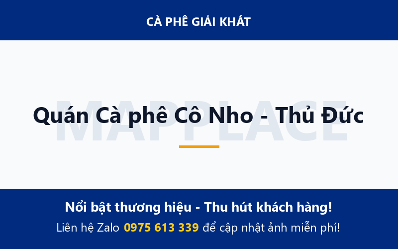 Quán Cà phê Cô Nho - Thủ Đức