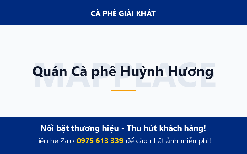 Quán Cà phê Huỳnh Hương
