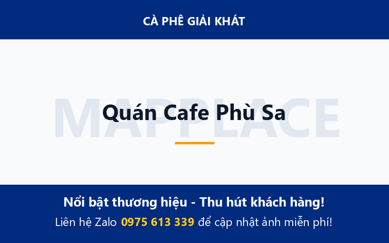 Quán Cafe Phù Sa