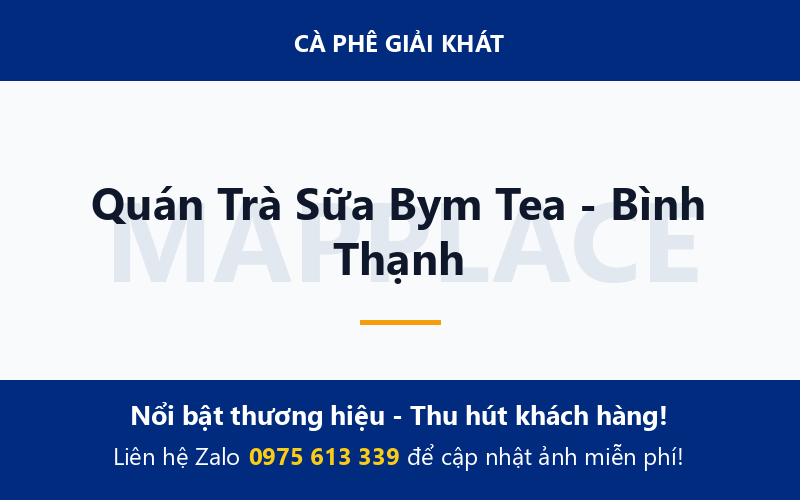Quán Trà Sữa Bym Tea - Bình Thạnh