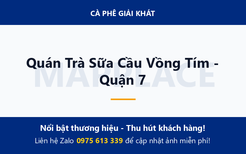 Quán Trà Sữa Cầu Vồng Tím - Quận 7