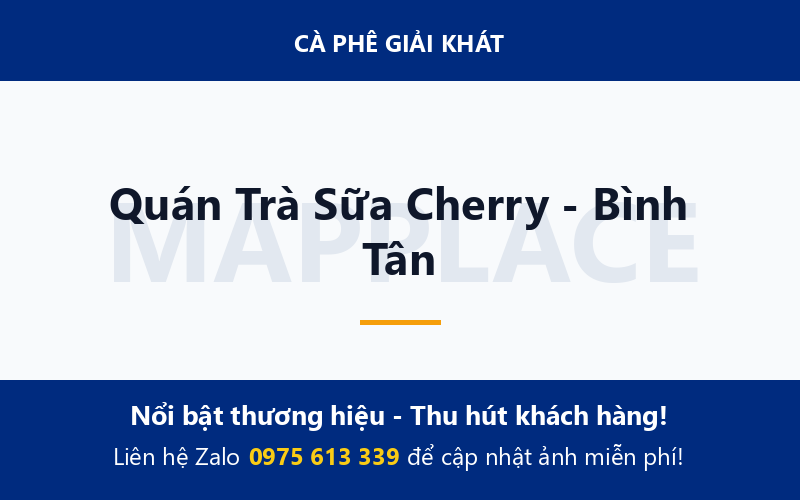 Quán Trà Sữa Cherry - Bình Tân