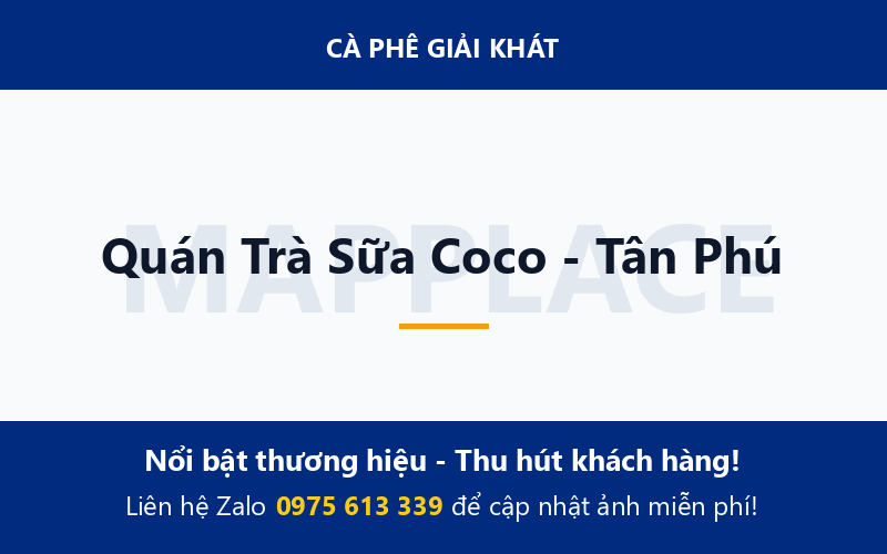 Quán Trà Sữa Coco - Tân Phú