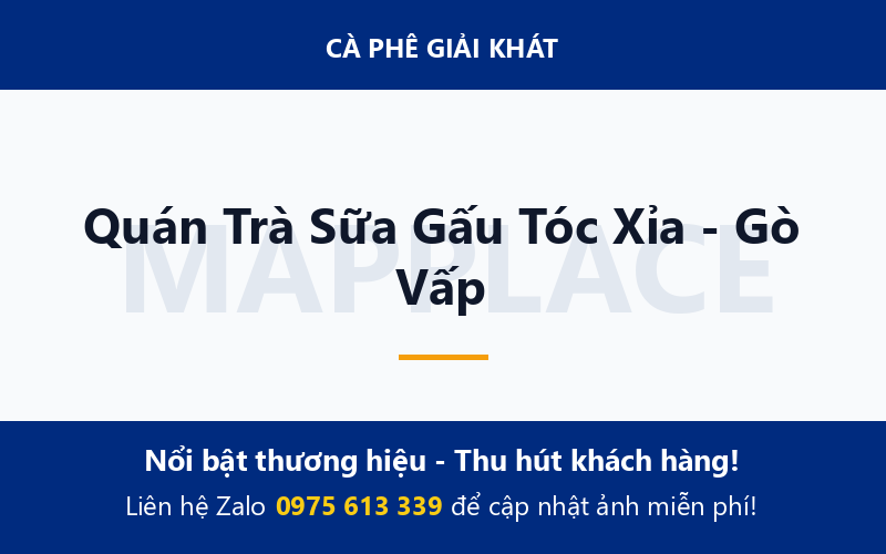 Quán Trà Sữa Gấu Tóc Xỉa - Gò Vấp