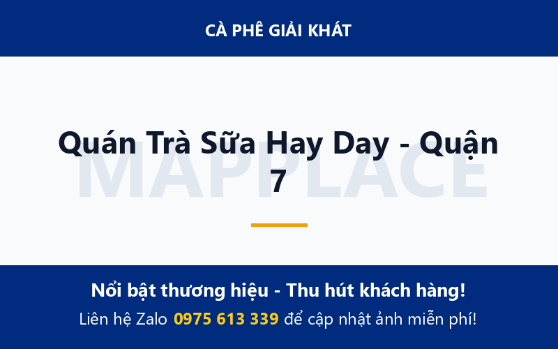 Quán Trà Sữa Hay Day - Quận 7