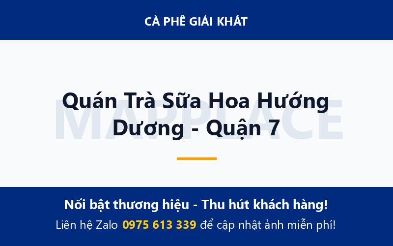 Quán Trà Sữa Hoa Hướng Dương - Quận 7