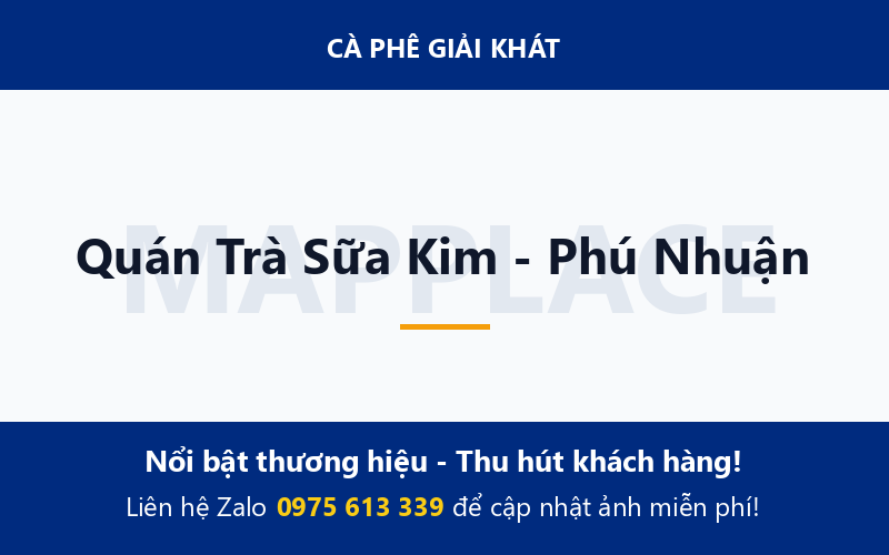 Quán Trà Sữa Kim - Phú Nhuận