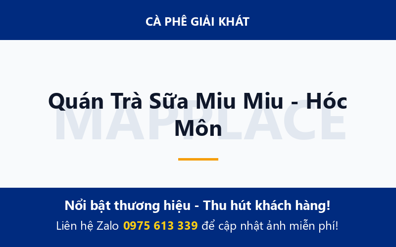Quán Trà Sữa Miu Miu - Hóc Môn