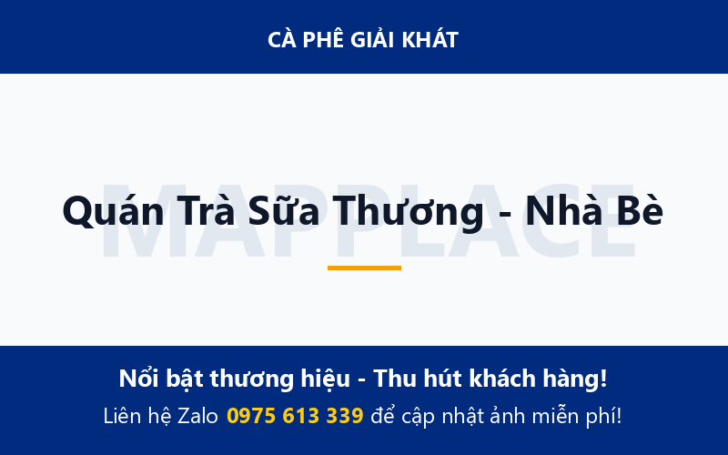 Quán Trà Sữa Thương - Nhà Bè