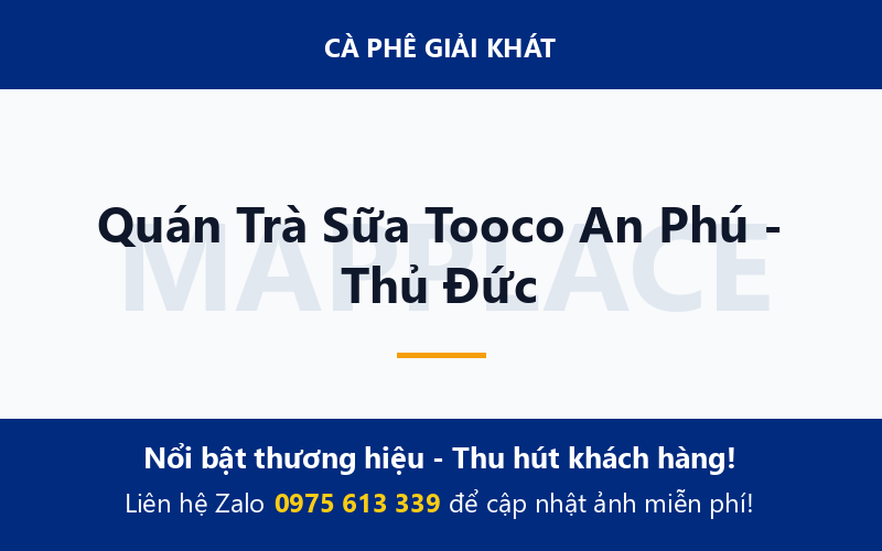 Quán Trà Sữa Tooco An Phú - Thủ Đức
