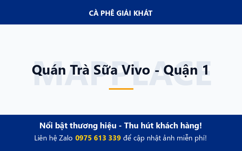 Quán Trà Sữa Vivo - Quận 1