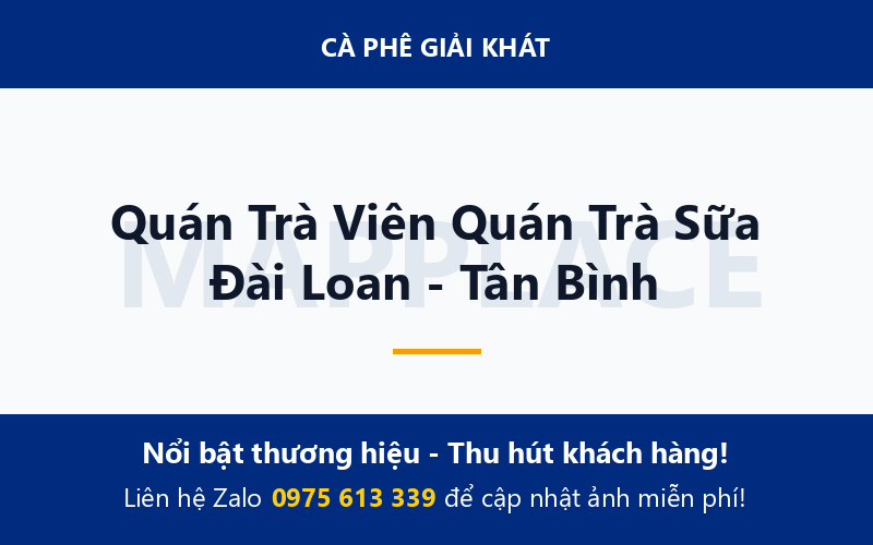 Quán Trà Viên Quán Trà Sữa Đài Loan - Tân Bình