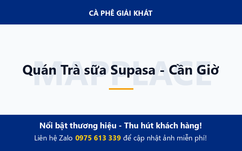 Quán Trà sữa Supasa - Cần Giờ