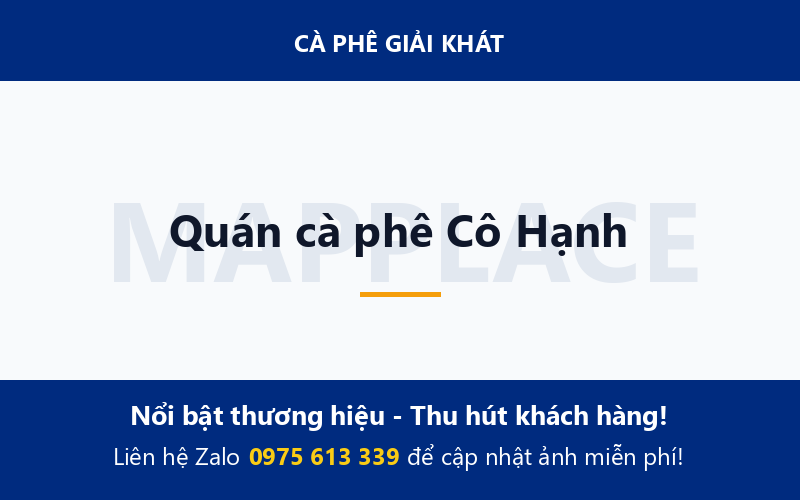 Quán cà phê Cô Hạnh