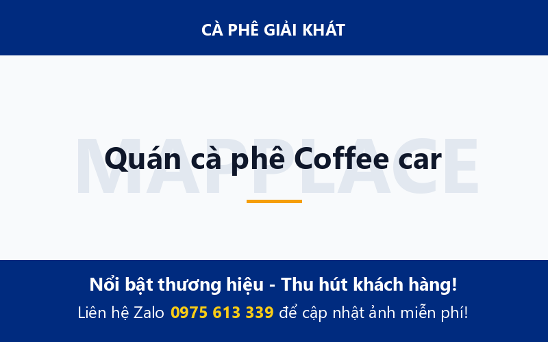Quán cà phê Coffee car