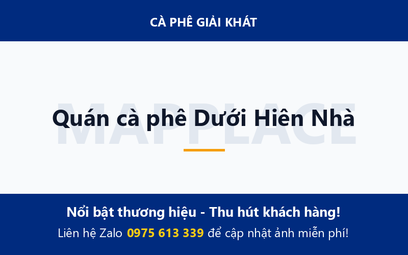 Quán cà phê Dưới Hiên Nhà