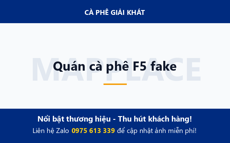 Quán cà phê F5 fake