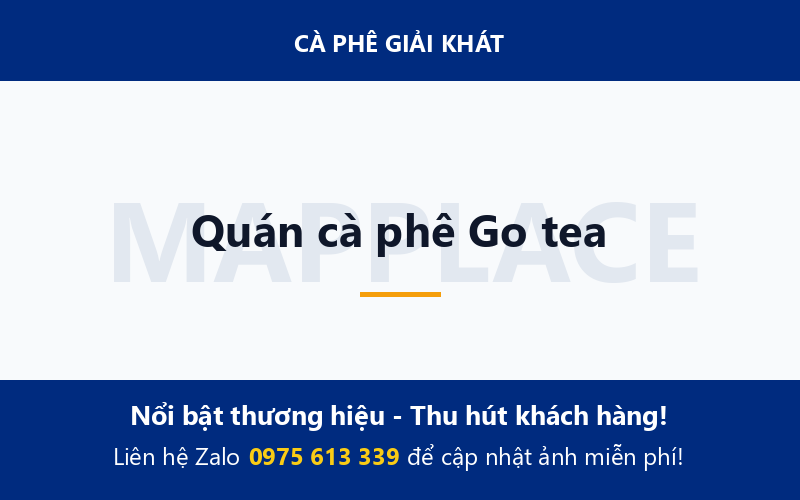 Quán cà phê Go tea