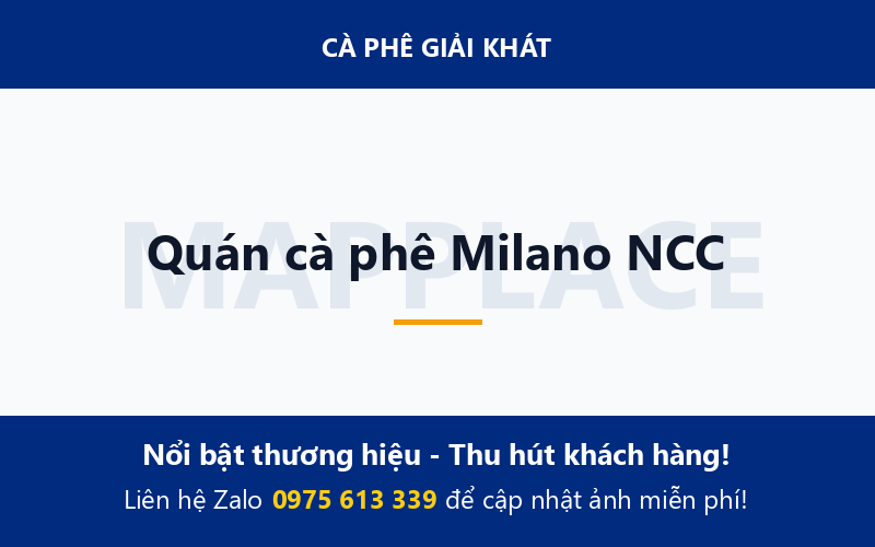 Quán cà phê Milano NCC