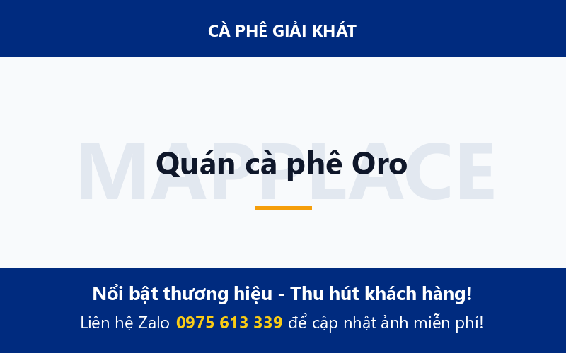Quán cà phê Oro