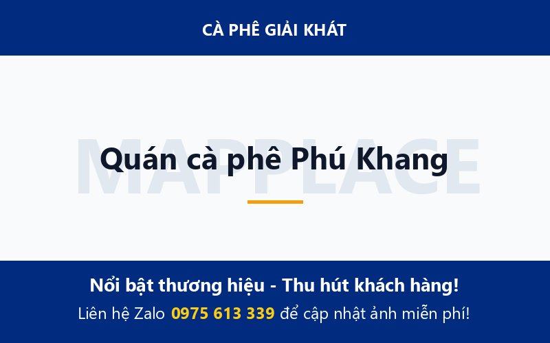 Quán cà phê Phú Khang