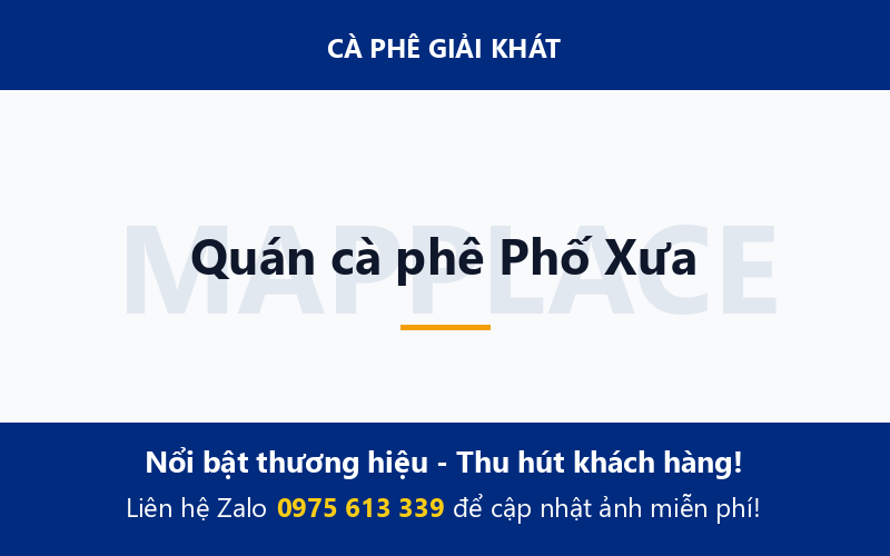 Quán cà phê Phố Xưa