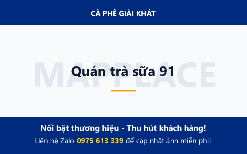 Quán trà sữa 91